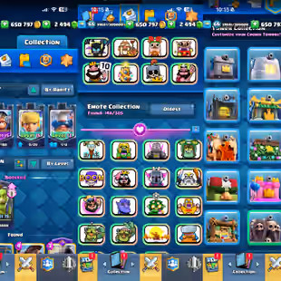 🔥LNY EMOTE💎ULTIMATE CHAMPION || CRL BADGE [] MAX 111 [] ARENA 25 [] 37 ELITES [] 19 EVO [] 10000 TROPHIES [] XP66  - Image 2