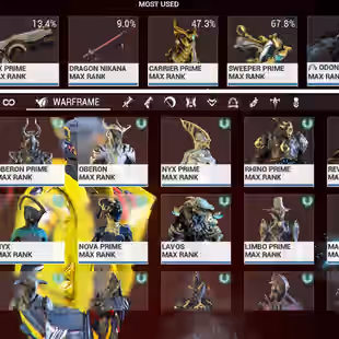 MR 30 FROST HEIRLOOM 579-750 Complated - 87x Warframe MAX 139x Primary Gun - 113x Secondary Gun - 111x Meele - Image 3