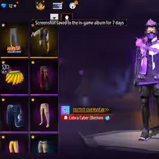 X283|Lvl 80|6 YEARS OLD|187 BUNDLE|COBRA LEGENDARY SET|437 COSTUME(29 MYTHIC)|491 WEAPON(7 EVO+69 MYTHIC)|MP40 Predatory - Image 14