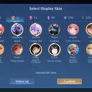 BIG DISCOUNT|| MEGA-4|| SKIN-511 || LEGEND-3 | GRAND-16|| EXQUISITE-14|| HERO-131|| RARE COLLECTION || ALL MAX EMBLEM || - Image 2
