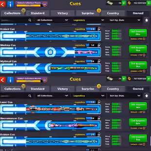 Level 62 - Coin 763M - Cash 76 - Rank Veteran - Trophy 2221 - Legendary Cubes 6 - Lucky Shot 3x - Code1150 - Image 3