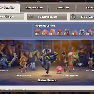 MAX PROFILE🔥TH18 MAX-99 PERCENT🔥DRAGOON ESCAPE WAR ARENA SCENERY! HEROES 105-105-95-80-55! BUILDER HUT! NIGHT BASE MAX - Image 8