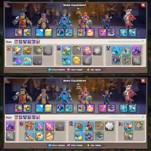 ALMOST MAX TH-18! XP-252! S.BALL MAX! FIREBALL MAX! E.BOOT MAX! R.SPEAR-26! HEROES:-105-105-60-76-55-1! FAST DELIVERY - Image 4