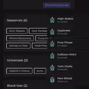 PSN - Linkable PC - Level 172 - 6 Seasonal - 2 Universal - 2 Black Lces - Code1479 - Image 3
