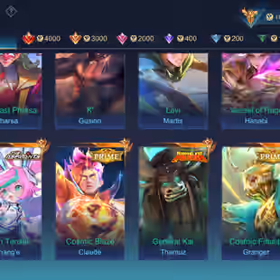 🔥ANIME ACCOUNT WITH SASUKE LOADING EFFECT 🔥|| LEGEND-2 || GRAND - 22 || SKIN -367 || MEGA -5 || ALL HEROS UNLOCK ||  - Image 5