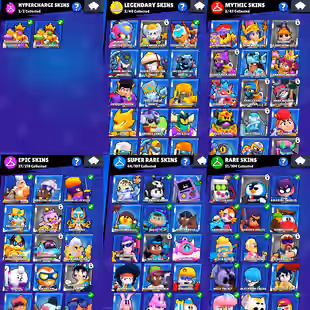 TROPHIES 46219 [] BRAWLERS 73 [] MAX BR 21 [] HYPER 14 [] SKINS 128 - Image 7