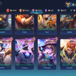 🔥BIG DISCOUNT- MEGA-3🔥  | LEGEND-2 || GRAND-21 || EXQUISITE-18 || ZODIAC FULL SET || SKIN-565 || HEROS ALL ||  - Image 8