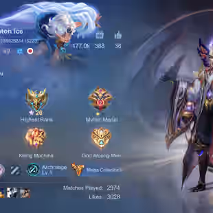 🔥ANIME ACCOUNT WITH SASUKE LOADING EFFECT 🔥|| LEGEND-2 || GRAND - 22 || SKIN -367 || MEGA -5 || ALL HEROS UNLOCK ||  - Image 17