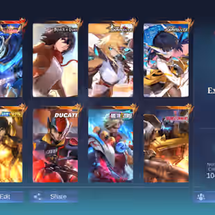 EXALTED 1 ACCOUNT || 1 LEGEND || 13 GRAND || 10 EXQUISITE || SKINS 404 || HIGHEST RANK IMMORTAL 119 - Image 1