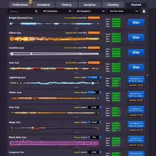 5.5 BILLION COINS ACCOUNT | Level 230 | 20 Legendary Cues | 4 Promo Cues MAX | Miniclip Unlimited Password Changeable - Image 5
