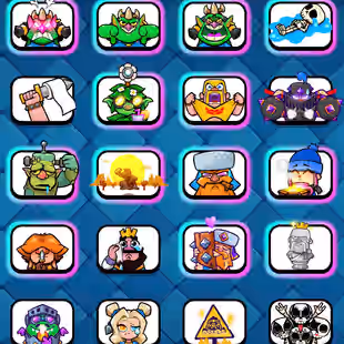 🔥[ LVL: 72 || 17X LEVEL 16 CARDS ]🔥 59X TOTAL MAX || 7X ELITE - 35X LVL 14 [MAX] || 183X EMOJIS || 7300 GEMS || RARE - Image 14