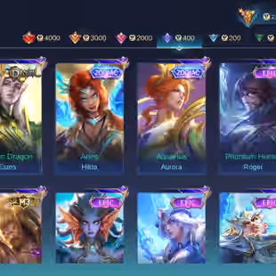 M361|LVL200|132HEROES|668SKIN|MEGACOLLECTORII|3LEGEND|6KOF|3PRIME|2COLLECTOR|ALDOUSM1|14LUCKYBOX|MYTHICS40 - Image 18