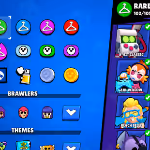 OFFER | 67 TOTAL PRESTIGE | 91K TROPHY-350X SKINS | 101/101 BRAWLER | 85X MAX | 66X HYPER | 16.5K 3v3 WINS | GOOD ONE - Image 14
