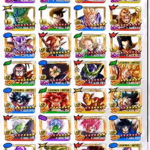 D852-IOS+Android-Vip Account-11 UL(SS4 Gogeta Full Red Star+SS Goku+Frieza)+61 Legends+Vip Equipment+Good Zenkai+612 M - Image 5