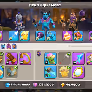 RAREST🔥 7240 WAR STAR💎 TH 17 [] MAX HERO -LEAGUE KING -3 SCENERY - 276 XP- ALL EQUIPMENT - OBSTACLE - BH 10 - 4K GEMS - Image 12