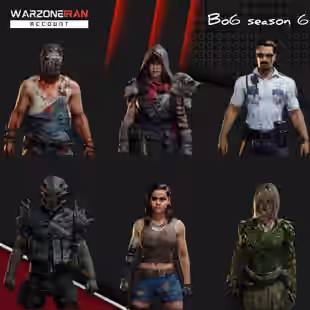 Linkable All Platform - Level 18 - 300 CP - 33 Abyss Camo - 75 Total Operators 104 Skin - 32 Emote - Code1201 - Image 3