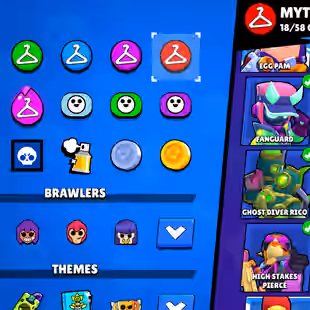 🔥RARE STAR SHELY SKINS BRAWLER ACCOUNT🔥46 HYPER CHARGE 51 MAX-49.9K GOLD-44K TROOHY-HYPER CHARHE SKINS 4- 2018 ACCOUNT - Image 18