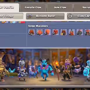 RAREST🔥 7240 WAR STAR💎 TH 17 [] MAX HERO -LEAGUE KING -3 SCENERY - 276 XP- ALL EQUIPMENT - OBSTACLE - BH 10 - 4K GEMS - Image 11