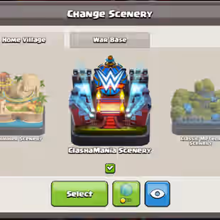 COSMIC SKIN SET! TH18 MAX TYPE!! SKIN-35 WWE SCENERY!! HERO 105-105-72-80-55!! 8 SCENERY CLASHAMANIA!!GG!SB!RS!EB MAX - Image 11