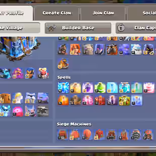 ALL HELPER MAX | TH18 CLOSE MAX TYPE | HERO-105-105-70-80-55 | SB-MAX!AF-MAX!EB-MAX!CLOSE MAX HUGE EQUIP | 212-XP | BH  - Image 3