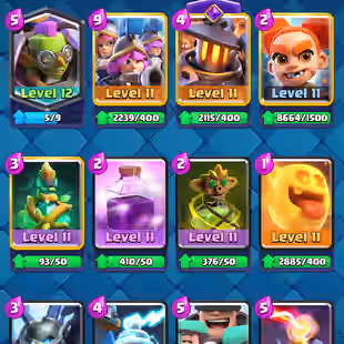 🔥[ LVL: 72 || 17X LEVEL 16 CARDS ]🔥 59X TOTAL MAX || 7X ELITE - 35X LVL 14 [MAX] || 183X EMOJIS || 7300 GEMS || RARE - Image 10