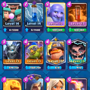 ❗[ 68X CARDS MAX ]❗LEVEL 16 CARDS 5X || ELITE: 18 || EVOLOVED : 23 || LVL 14 : 45X || LVL 62 || TROPHY: 11000 - Image 4