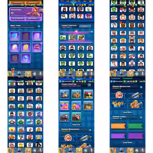 🔥XP-64🔥KT-15! 18X CARDS ELITES[3X MAX]! 77X CARDS LVL-14! EVO-15! EMOTES-100! NICE BANNERS! FAST DELIVERY - Image 2