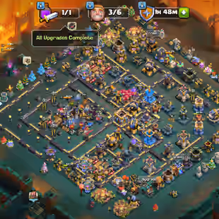 MAX PROFILE🔥TH18 MAX-99 PERCENT🔥DRAGOON ESCAPE WAR ARENA SCENERY! HEROES 105-105-95-80-55! BUILDER HUT! NIGHT BASE MAX - Image 1