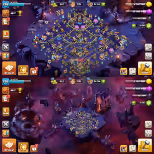 🔥TH-18 NEAR MAX🔥XP-236! COSMIC SCENERY! ALMOST 8X EPIC MAX! HEROES:-105-105-66-80-55-8! MAX WALLS AND PETS! BEST DEAL - Image 1