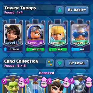 🔥PREMIUM💎Lv14 PREMAX 72 [] ARENA 26 [] 13 ELITES [] 14 EVO [] 10602 TROPHIES [] XP65 [] KT15 [] GEMS 2592 [] 52 EMOTES - Image 5