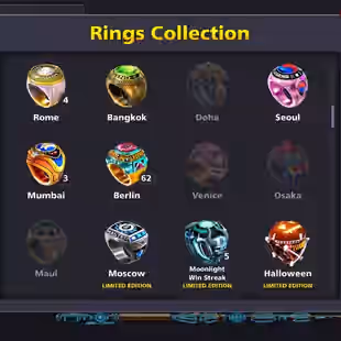 RAREST | 100CCP MAX | ALL CUE MAX | 700M COINS | BLACKDIAMOND TIER | RAREST RINGS | RAREST COLLECTION | INSTANT DELIVERY - Image 14