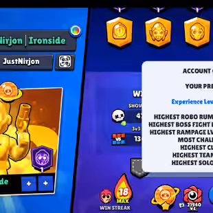 🔥RARE STAR SHELY SKINS BRAWLER ACCOUNT🔥46 HYPER CHARGE 51 MAX-49.9K GOLD-44K TROOHY-HYPER CHARHE SKINS 4- 2018 ACCOUNT - Image 3