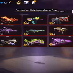 X276|Lvl 71|73 BUNDLE SET|200 COSTUME(7 MYTHIC)|252 WEAPON(11 EVO+39 MYTHIC)|M1887 Conqueror Lv 6|M1014 Green Draco Lv 6 - Image 20