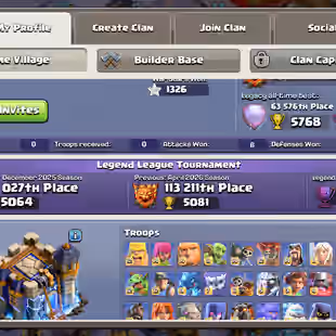 💜ALL HELPER MAX💜|| PROFILE FULLY MAX  [TH18] 6 HERO MAX || DEFENCE/WALL/MAX || COSMIC FULL SET || SOLID EPIC EQUIPMENT - Image 2