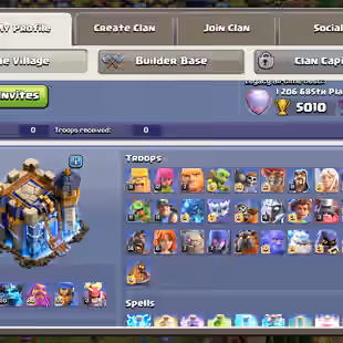 TH 18 ALMOST MAX-XP 240-HERO 91-105-80-55-EPIC RS[MAX] SB 26 FB 26 GG 20 EB 23-NC YES-2017 TO 25 XMAS TRE-DEFENS HIGH - Image 2