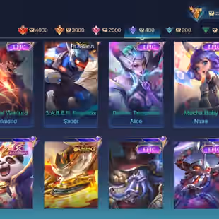 M361|LVL200|132HEROES|668SKIN|MEGACOLLECTORII|3LEGEND|6KOF|3PRIME|2COLLECTOR|ALDOUSM1|14LUCKYBOX|MYTHICS40 - Image 10