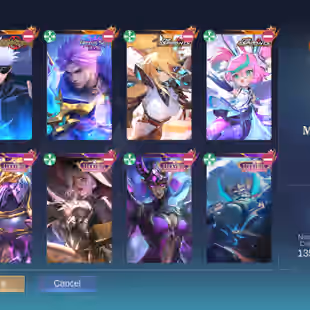 MC65|LV95|490 SKIN|MEGA COLLECTOR III|HIGH WR|2 LEGEND|GUSION KOF|5 ASPIRANTS|GOJO SATORU|LING CC|YSS CC|2 NEXUS SEA|HAY