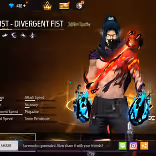 🔥73 LEVEL🔥MID KNIGHT ACE LOOK[]8 EVO GUN: THOMPSON MAX[]100 PLUS BUNDLES[]77 EMOTES[]300 PLUS COLLECTION  - Image 11