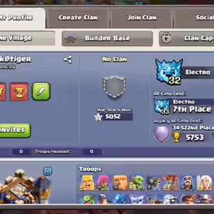 RANK🔥TH18 CLOSE MAX🔥W.S-5052 LEAGUE SKIN!! 13.5K LEGEND CUP!! EPIC GG-MAX SB-MAX FA-MAX MM-MAX AF-MAX RS-MAX EB-MAX - Image 3