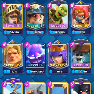 ❗[ 50X CARD MAX ]❗ 3X CARD LEVEL: 16 || 12X CARDS LEVEL: 15 || 35X CARDS LEVEL: 35 || LEVEL 62 || TROPHY: 12000 - Image 5