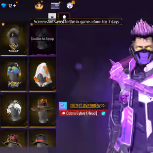 X283|Lvl 80|6 YEARS OLD|187 BUNDLE|COBRA LEGENDARY SET|437 COSTUME(29 MYTHIC)|491 WEAPON(7 EVO+69 MYTHIC)|MP40 Predatory - Image 9