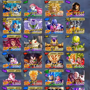 D849-IOS+Android-722 Millions Power+8 UL(SS4 Gogeta+S Gogeta+S Vegito+Rose+Gogeta)+52 Legends+Vip Equipment+Team Fusion - Image 31