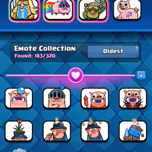🔥[ LVL: 72 || 17X LEVEL 16 CARDS ]🔥 59X TOTAL MAX || 7X ELITE - 35X LVL 14 [MAX] || 183X EMOJIS || 7300 GEMS || RARE - Image 13