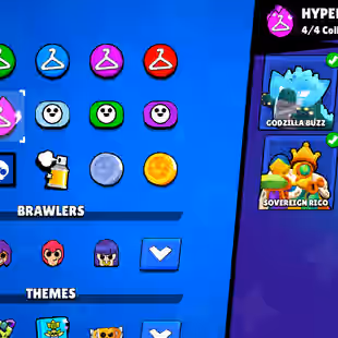 OFFER | 67 TOTAL PRESTIGE | 91K TROPHY-350X SKINS | 101/101 BRAWLER | 85X MAX | 66X HYPER | 16.5K 3v3 WINS | GOOD ONE - Image 20