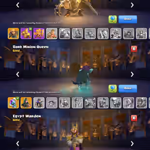 🔥WAR ARENA-LEAGUE KING🔥STACKED TH-16! XP-199! LOTS OF HIGH LVL EPIC EQUIPMENTS! 8600 GEMS! HEROES:-71-72-59-61-31-4! - Image 4