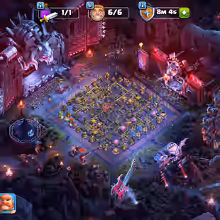 TH 18 FULLY MAX-NOTHING LEFT-XP 269-[ 9 EPIC EQUIPMENT MAX-ALL HERO MAX-SOUND OF CLASH SCENERY-NC YES-WAR STARS 4353-BST - Image 2