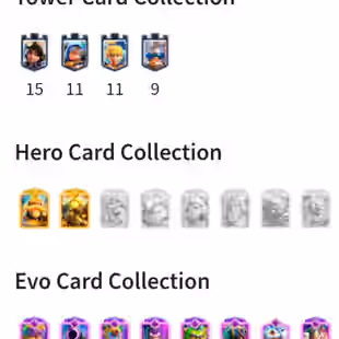 🌟 GT 100 & 2x CRL 20 WIN EMOTES 💎 GLOBAL TOURNAMENT RANKS 24 117 153 357 KT 15 2 HEROES & 8 EVOLUTIONS 10000 TROPHIES  - Image 4