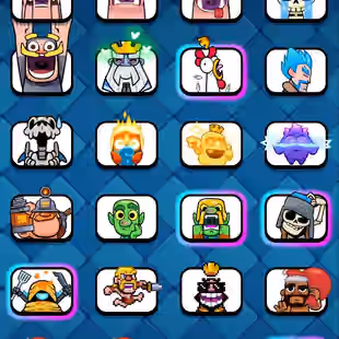 RAREST GT 100 AND 2x CRL 20 WIN EMOTES GT RANK 51 TOP UC RANK 336 KT 16 106 ELITE CARDS ALL EVO 75 XP 35 TOWER SKINS - Image 26