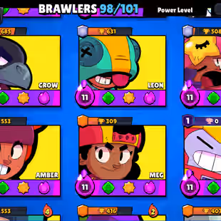 🔥RARE STAR SHELY SKINS BRAWLER ACCOUNT🔥46 HYPER CHARGE 51 MAX-49.9K GOLD-44K TROOHY-HYPER CHARHE SKINS 4- 2018 ACCOUNT - Image 11