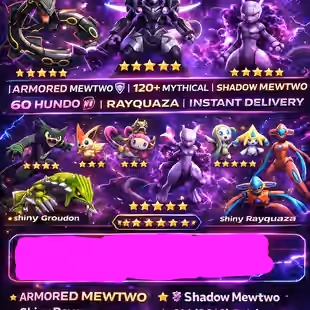 🎯OG STACKED ACCT 2016 | MULTIPLE ARMORED MEWTWO RARE 👹| SHINY MEWTWO | SHADOW MEWTWO |  HIGH CP |  UNTRADED |  INSTANT - Image 1